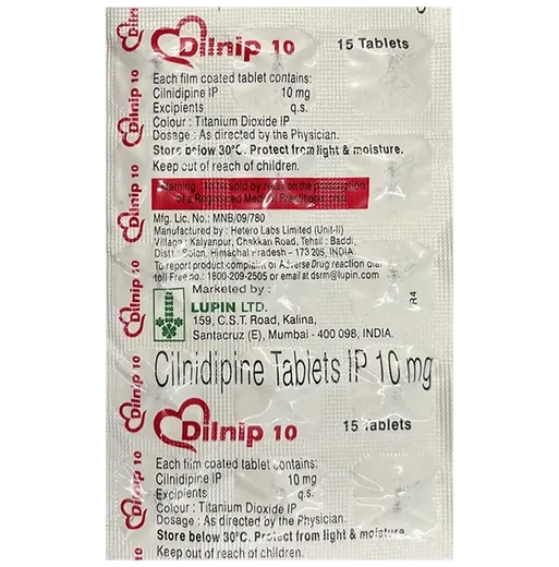 dilnip 10mg tablet 15's